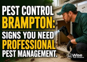 Pest Control Brampton Signs You Need Professional Pest Management