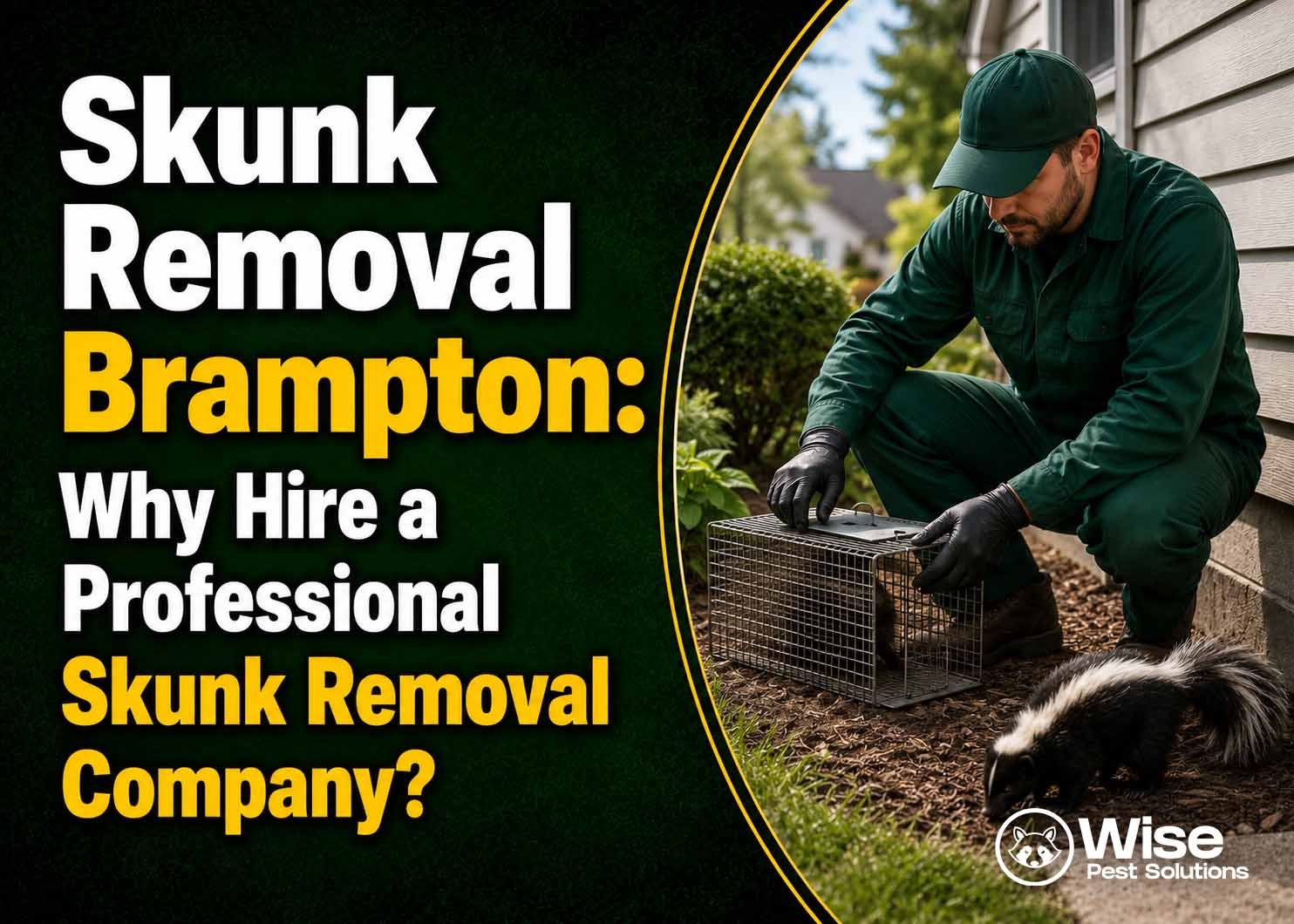 Skunk Removal Brampton Why Hire a Professional Skunk Removal Company