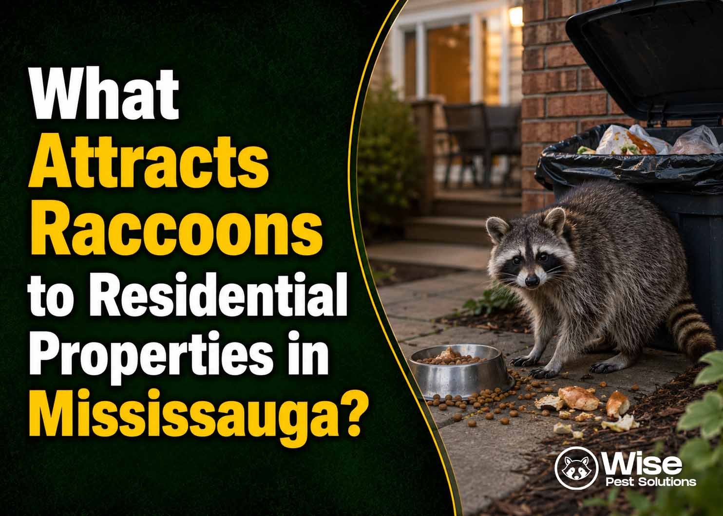 What Attracts Raccoons to Residential Properties in Mississauga